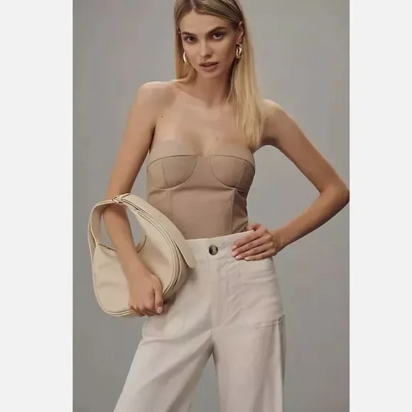 Anthropologie The Colette Cropped Wide-Leg Pants by Maeve - Picture 3 of 4